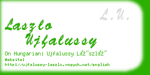 laszlo ujfalussy business card